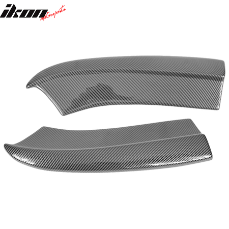 Fits 15-23 Dodge Charger Rear Bumper Lip Side Apron Spat 2PC Carbon Fiber Print