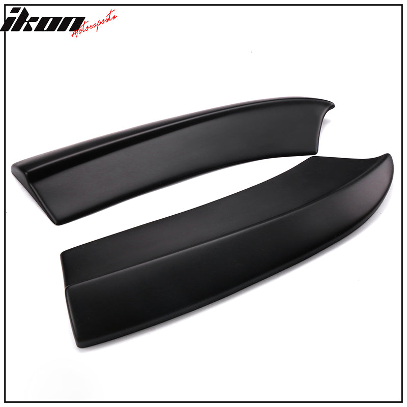 Fits 15-23 Dodge Charger Rear Bumper Lip Diffuser Side Apron Spat PP Matte Black