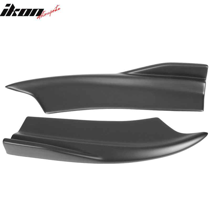 Fits 15-23 Dodge Charger SRT Matte Black Rear Bumper Lip Side Apron V2 Style PP