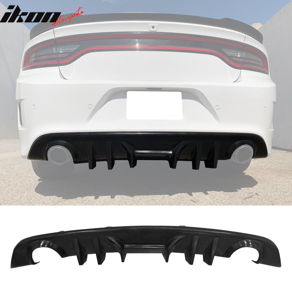 Rear Diffuser For 2015-2020 Dodge Charger SRT & Scat Pack MDP V2 Style