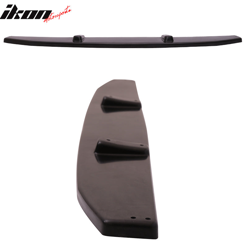 Fits 13-14 Ford Mustang V6 V8 Unpainted Black Rear Shark Fin Bumper Diffuser PU