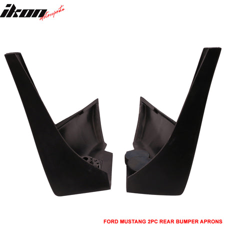 Clearance Sale Fits 13-14 Ford Mustang X Rear Bumper Splitter Winglet Aprons PU