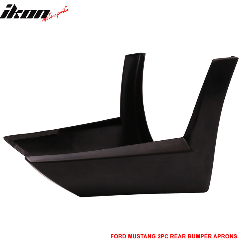 Clearance Sale Fits 13-14 Ford Mustang X Rear Bumper Splitter Winglet Aprons PU