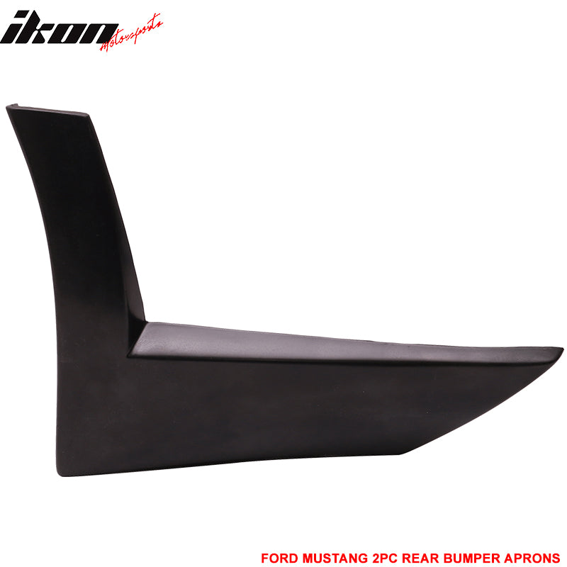 Clearance Sale Fits 13-14 Ford Mustang X Rear Bumper Splitter Winglet Aprons PU