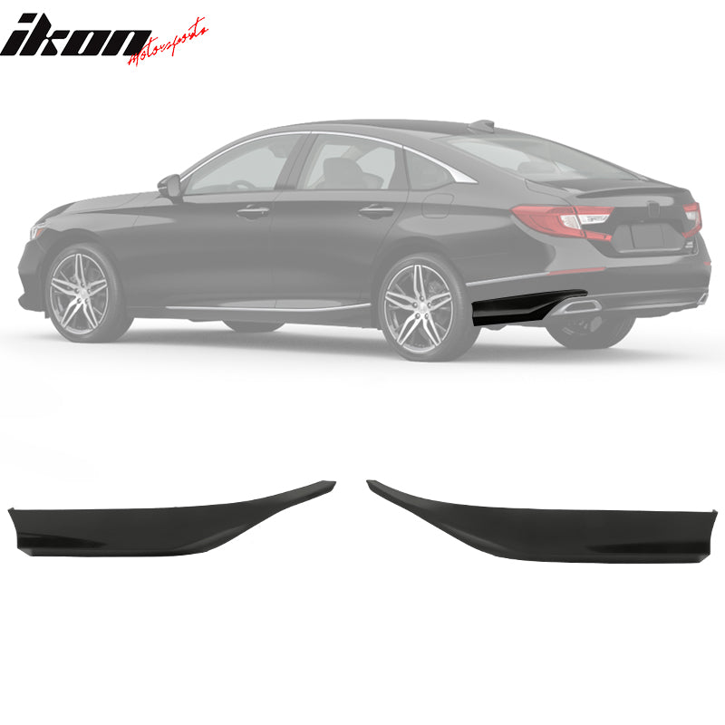 Fits 18-22 Honda Accord IKON V2 Style Rear Bumper Corner Apron PP