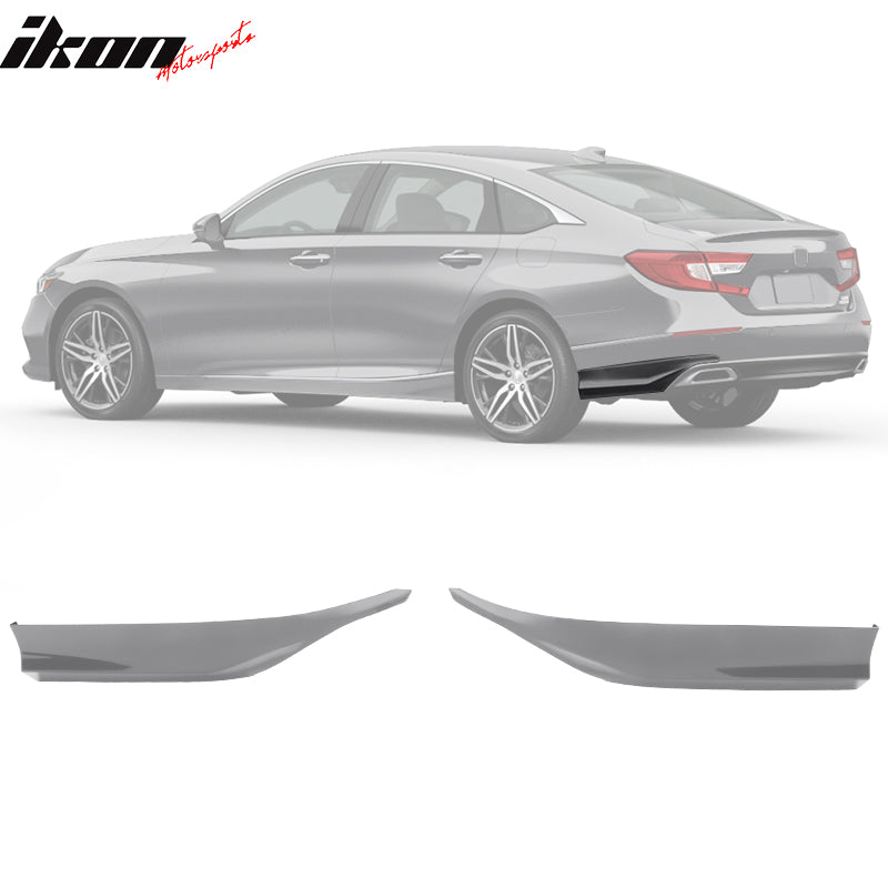 Fits 18-22 Honda Accord IKON V2 Style Rear Bumper Corner Apron PP