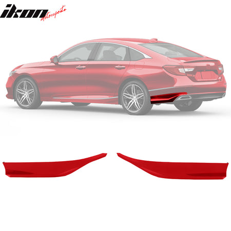 Fits 18-22 Honda Accord IKON V2 Style Rear Bumper Corner Apron PP