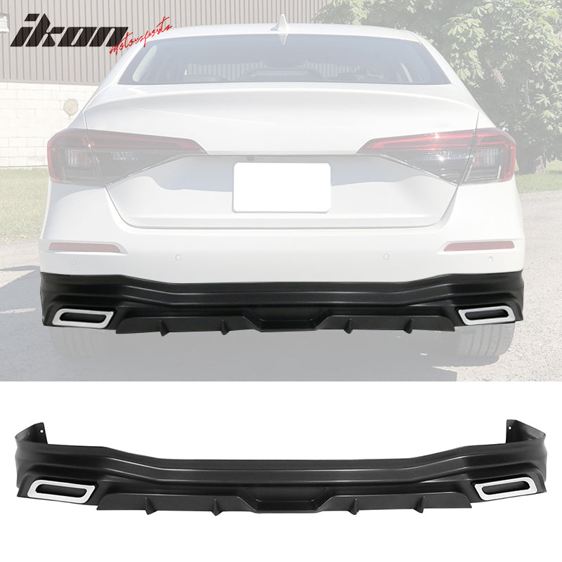 2022-2024 Honda Civic 11th Sedan Unpainted Rear Bumper Lip Diffuser PP