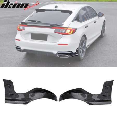 Fits 22-24 Honda Civic 11th Mugen Style Rear Bumper Lip Corner Apron