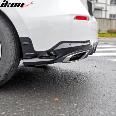 Fits 22-24 Honda Civic 11th Mugen Style Rear Bumper Lip Corner Apron