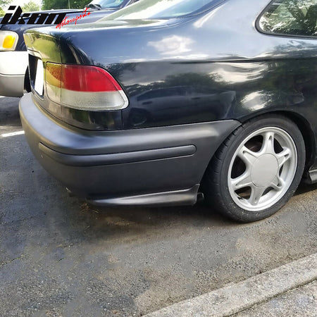 Fits 96-98 Honda Civic JDM Style Rear Bumper Lip Side Aprons Winglet Canards