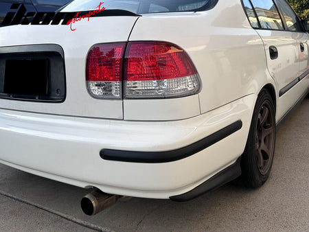 Fits 96-98 Honda Civic JDM Style Rear Bumper Lip Side Aprons Winglet Canards