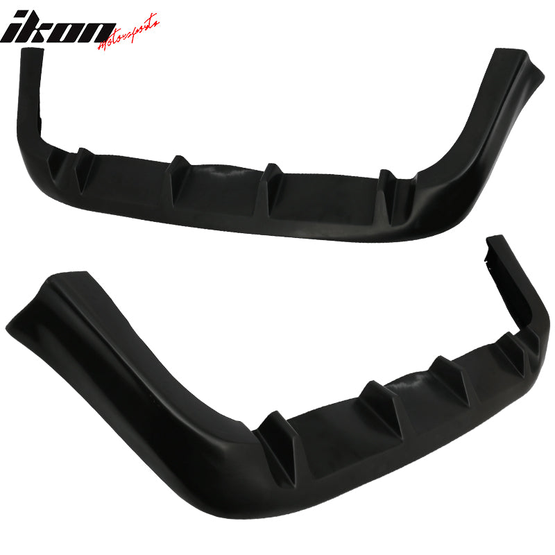 Fits 97-01 Honda Prelude BB6 Custom MU 4 Fin Rear Lip Bumper Lip Diffuser