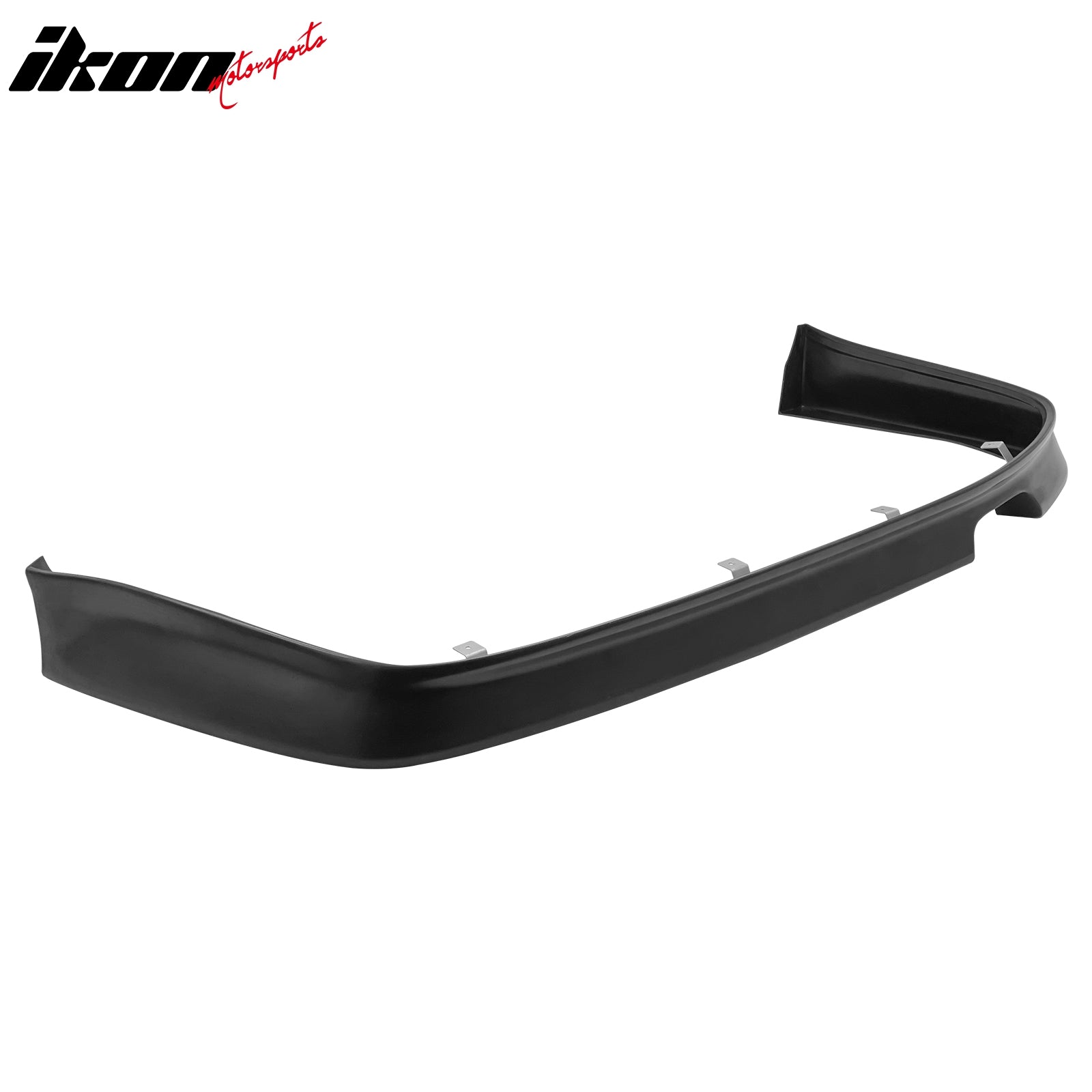 IKON MOTORSPORTS Rear Bumper Lip, Compatible with 1997-2001 Honda Prelude, WW Style Black PU Rear Lower Spoiler Air Dam Chin Valance Splitter