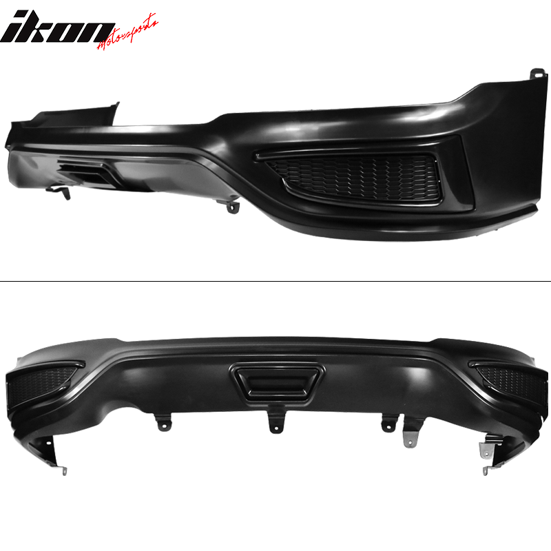 Fits 17-18 Hyundai Elantra SPW Style Front Bumper Lip Rear Diffuser Side Skirts