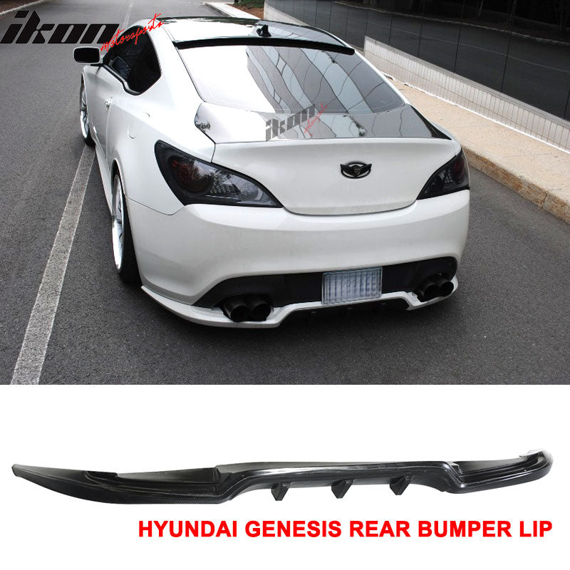 Fits 10-12 Hyundai Genesis Coupe Sport Style Front Bumper Lip + Rear Diffuser PU