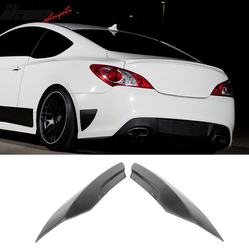 2010-2012 Hyundai Genesis Coupe JDM Style Black Rear Bumper Apron PU