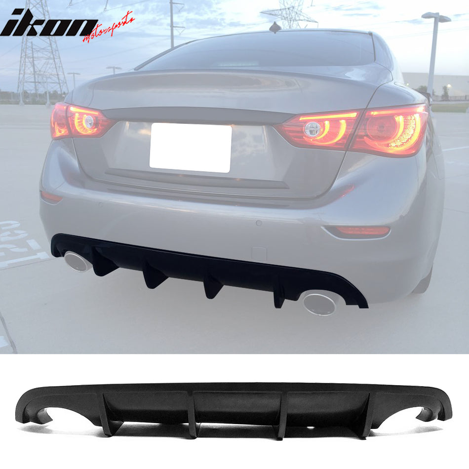 Rear Diffuser For 2014-2017 INFINITI Q50 Sport ST Rear Valance PU