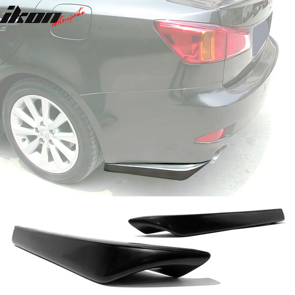 2006-2013 Lexus IS250 IS350 MDA Rear Bumper Lip Corner Aprons Guards