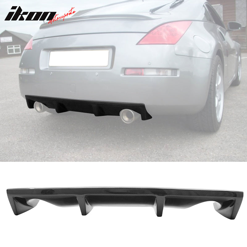 2003-2009 Nissan 350Z Z33 Carbon Fiber Rear Bumper Diffuser Lip