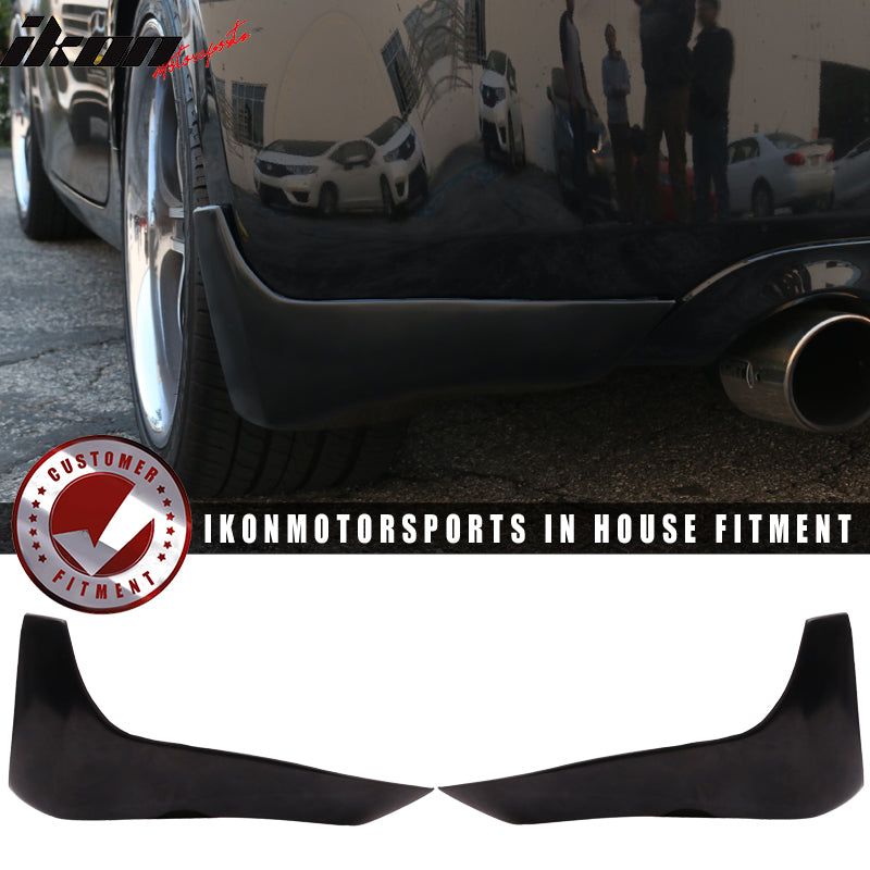 2009-2019 Nissan 370Z Rear Bumper Lip Splitter Side Aprons PU 2PC