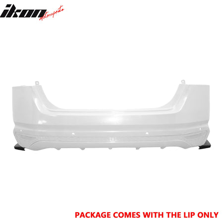 Fits 19-24 Nissan Altima IK Style Rear Bumper Lip Splitter Canards Unpainted PU