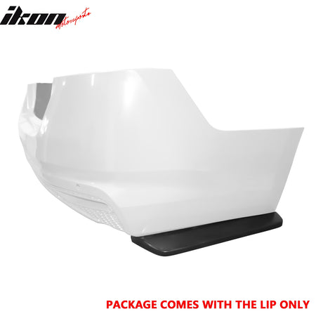 Fits 19-24 Nissan Altima IK Style Rear Bumper Lip Splitter Canards Unpainted PU