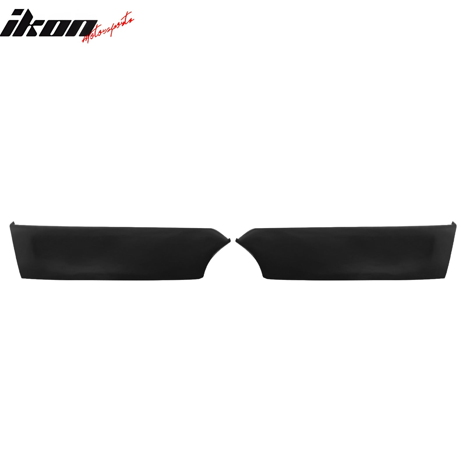 Fits 19-22 Nissan Maxima Rear Bumper Lip Corner Apron Unpainted Black PU - 2PCS