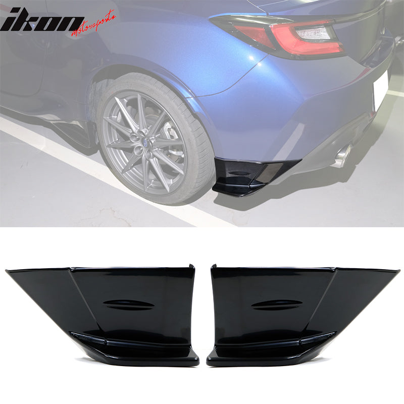 For 22-24 Subaru BRZ Coupe 2-Door STI Red Front Lip Cover Rear Apron Side Strake