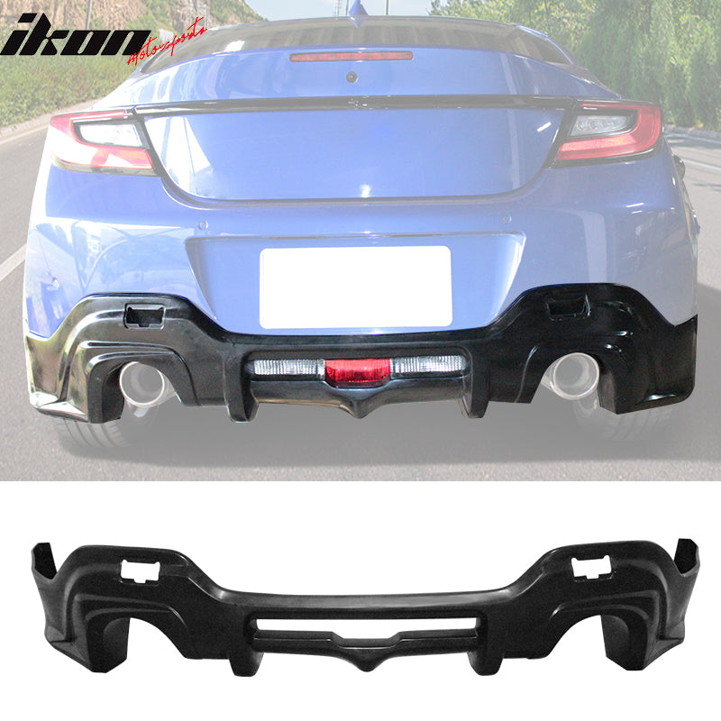 2022-2024 Subaru BRZ Toyota GR86 T Style Rear Diffuser Unpainted PU