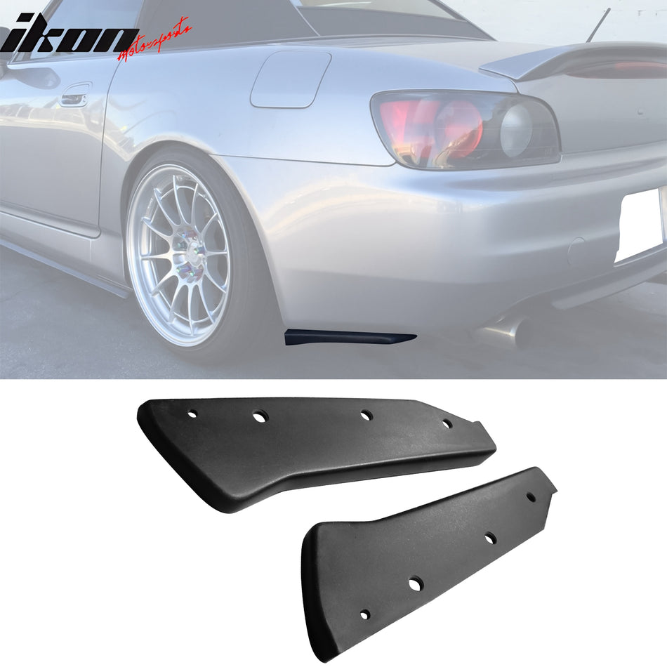 2004-2009 Honda S2000 AP2 CS Style Rear Bumper Lip Corner Apron Black