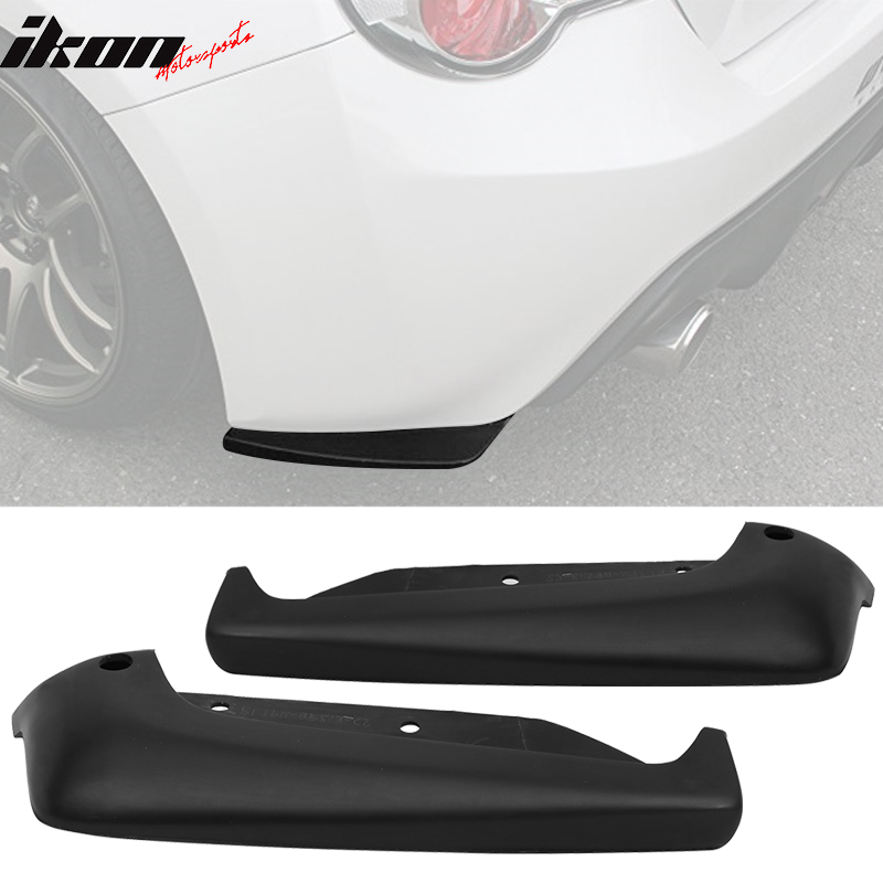 2013-2016 Scion FRS CS Style Unpainted Black Rear Bumper Lip Apron PU