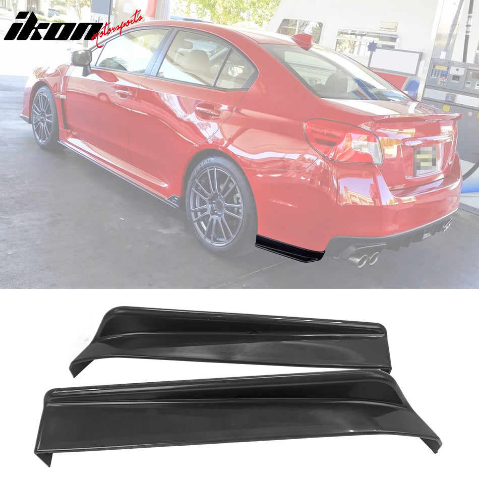 2015-2021 Subaru WRX STI Unpainted Rear Bumper Lip Apron Splitter ABS