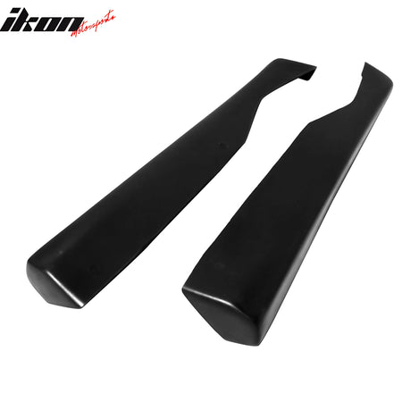 Fits 99-04 Ford Mustang MDA Style Rear Bumper Lip Corner Apron Black PU - 2PCS