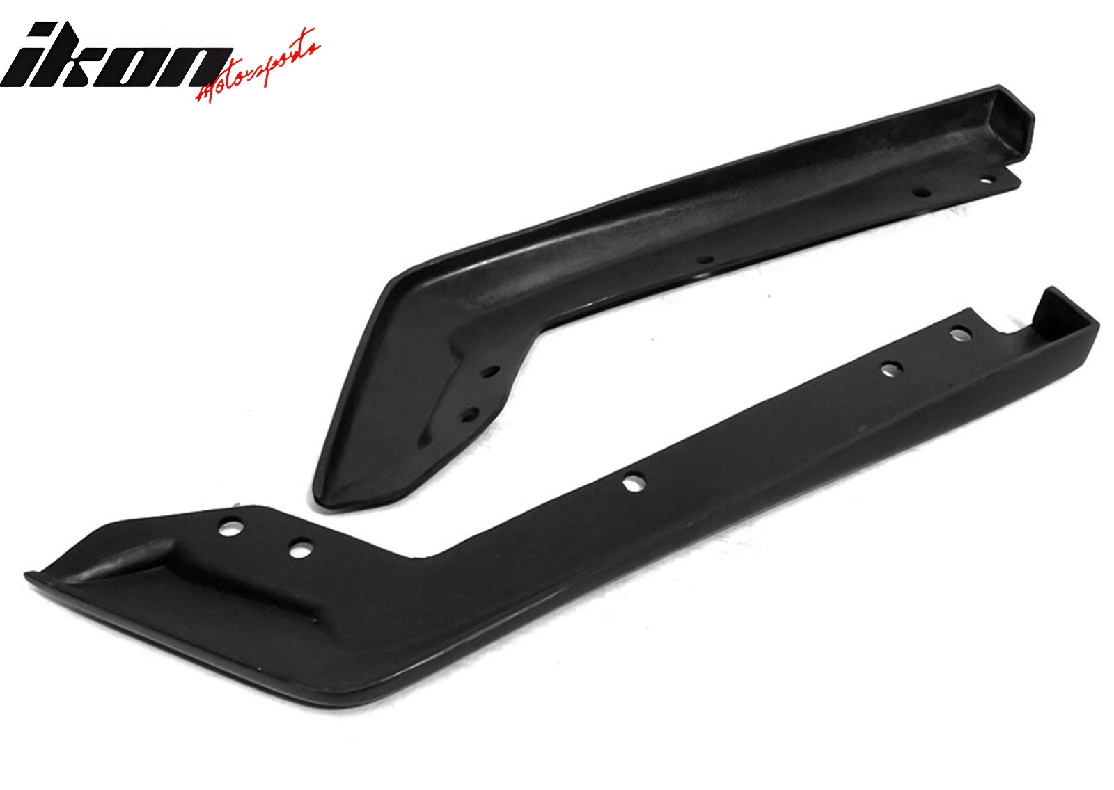 Universal 6.5" x 16" Rear Bumper Lip Side Splitter Winglte Aprons Unpainted - PU