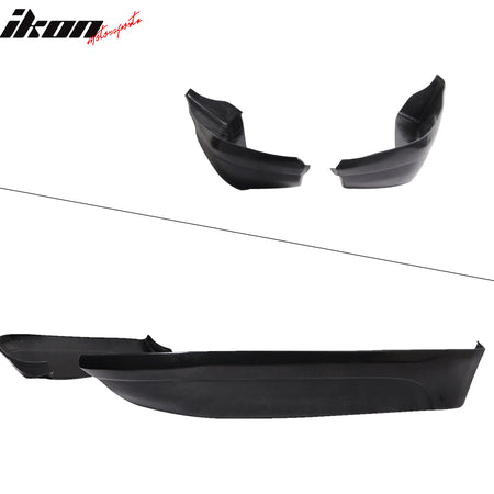 Rear Bumper Lip Splitter Compatible With 2002-2003 Toyota Camry, VIP Style PU Black Rear Lip Spoiler by IKON MOTORSPORTS