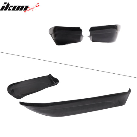 Fits 02-03 Toyota Camry VIP Style 2PCS Rear Bumper Lip Splitter Aprons PU