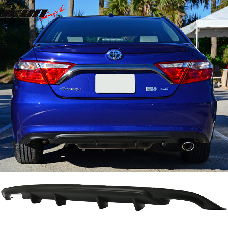 2015-2017 Toyota Camry Ikon Aero Style 4Fin Rear Bumper Diffuser Lip