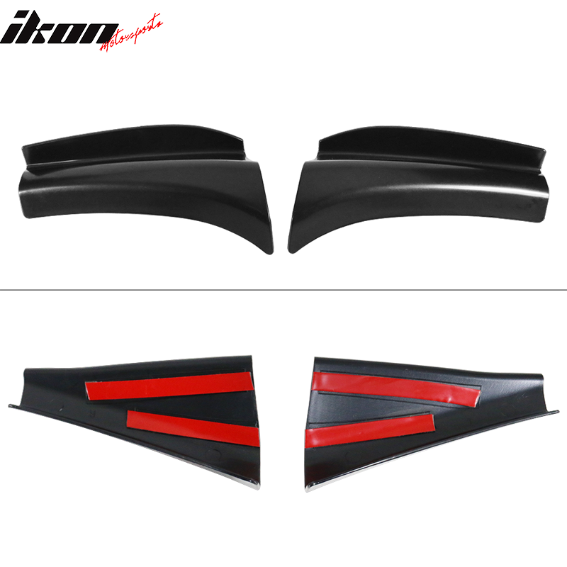 Fits 18-24 Toyota Camry LE MD Style Rear Bumper Lip Diffuser With Chrome Trim