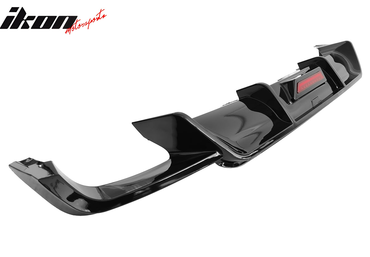 Fits 18-24 Toyota Camry SE XSE Rear Diffuser Lip W/LED Light