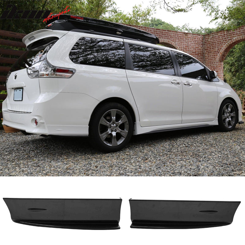 2011-2020 Toyota Sienna SE MP Style Rear Bumper Lip Apron Pairs ABS