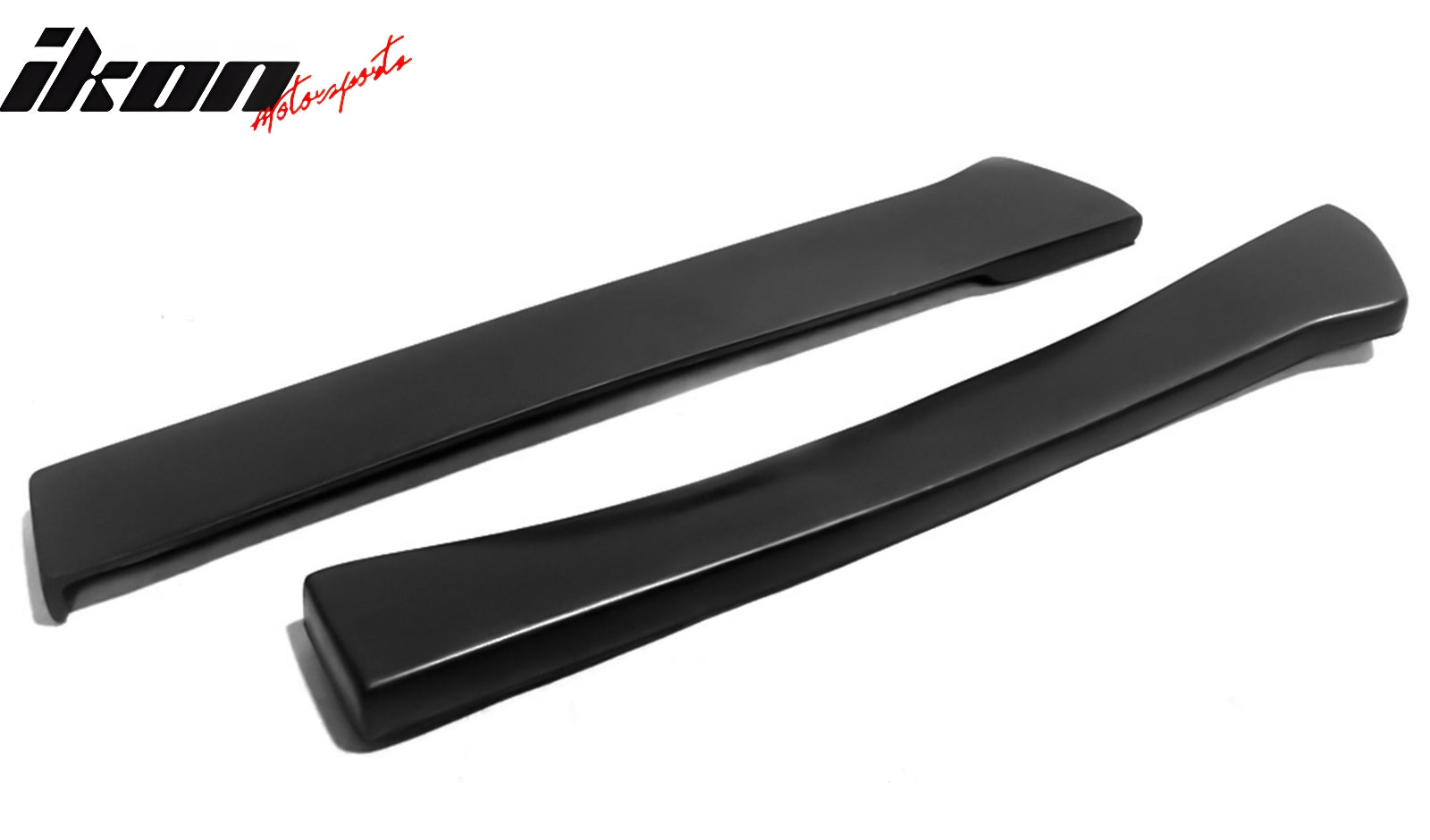 Universal 16" x 2" Rear Bumper Lip Corner Aprons Side Splitter Unpainted PU 2PCS