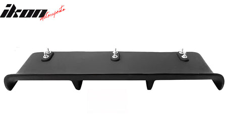 Universal 31"x9" MDA 4-Fin Rear Bumper Lip Diffuser Valance Splitter Matte Black