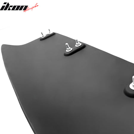 Universal 31"x9" MDA 4-Fin Rear Bumper Lip Diffuser Valance Splitter Matte Black