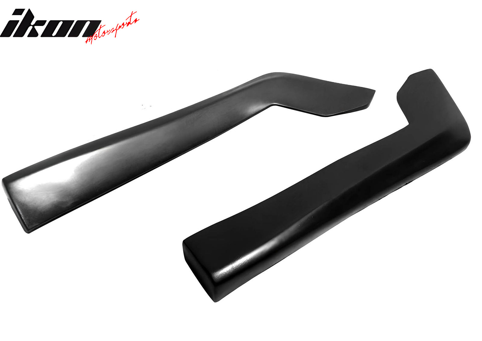 Universal 14" x 7" DT Style Rear Bumper Lip Side Corner Aprons Canard Cap PU 2PC