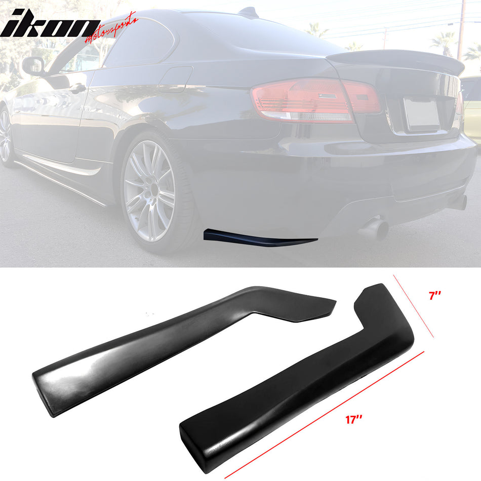 2007-2010 BMW E92 3-Series DT Style Rear Bumper Lip Side Aprons Black