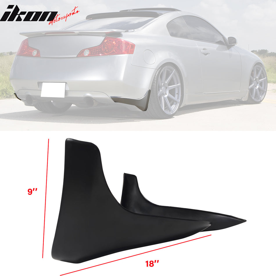 2003-2007 INFINITI G35 OE Style Rear Lip Corner Aprons Splash Guards