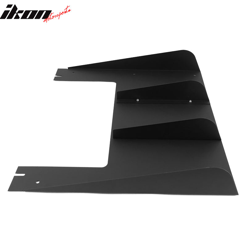 Clearance Sale Universal Rear Bumper Diffuser Lip Splitter Shark Fins Aluminium