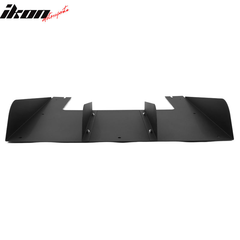 Clearance Sale Universal Rear Bumper Diffuser Lip Splitter Shark Fins Aluminium