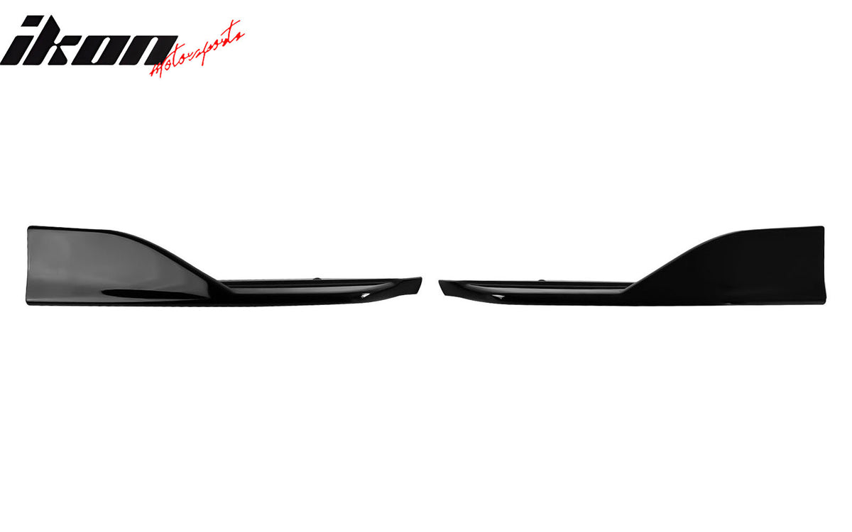 Fits 22-24 Subaru WRX Gloss Black D Style Rear Bumper Lip Side Corner Aprons Cap